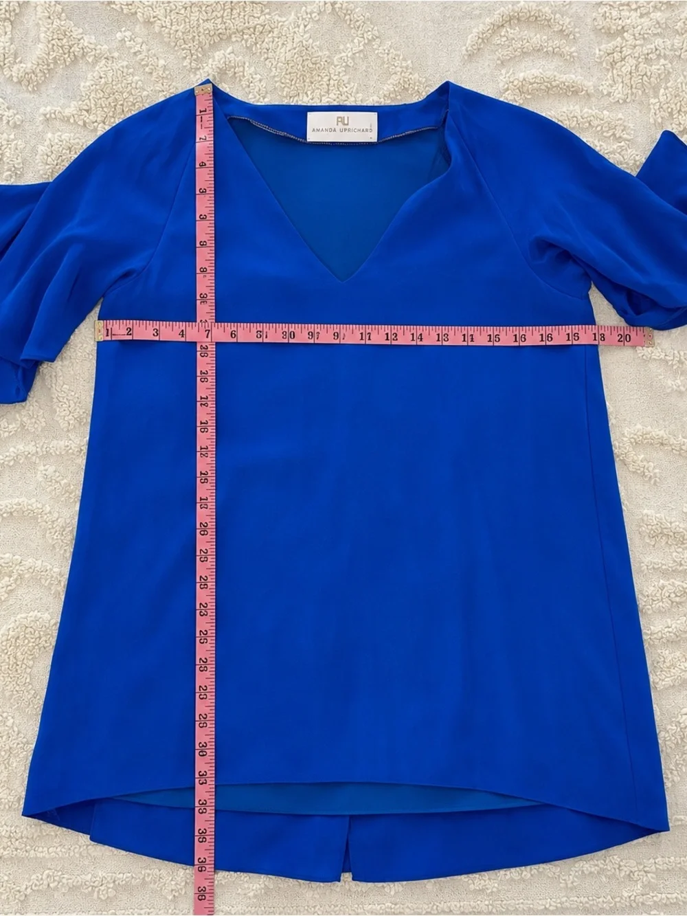 Amanda Uprichard Silk Royal Blue Shift Dress| Made in USA - Picture 2 of 5
